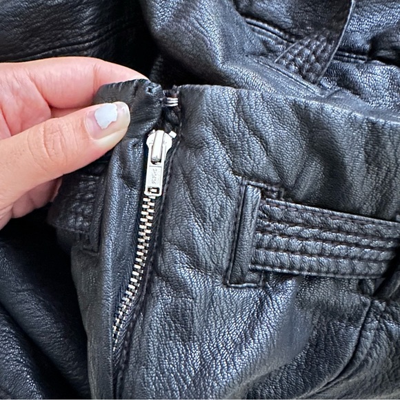 Free People Black Payton Faux Leather Mini Skirt - Picture 6 of 11